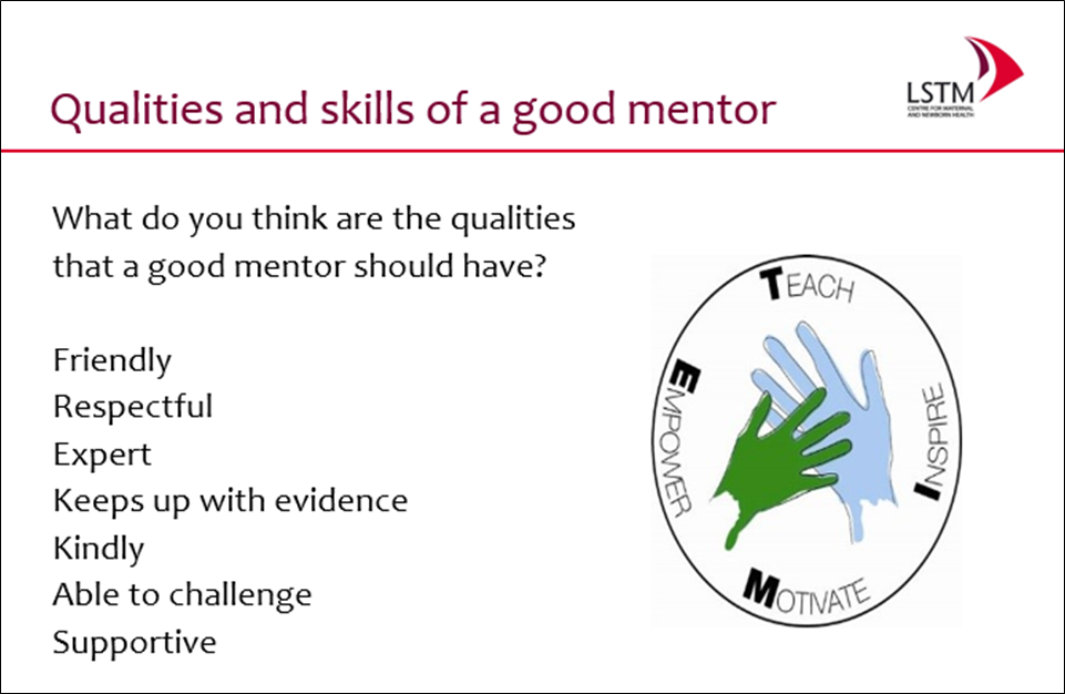Slide from Mentorship Training