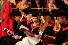 A group of LSTM students at graduation