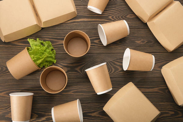 A selection of recyclable food containers