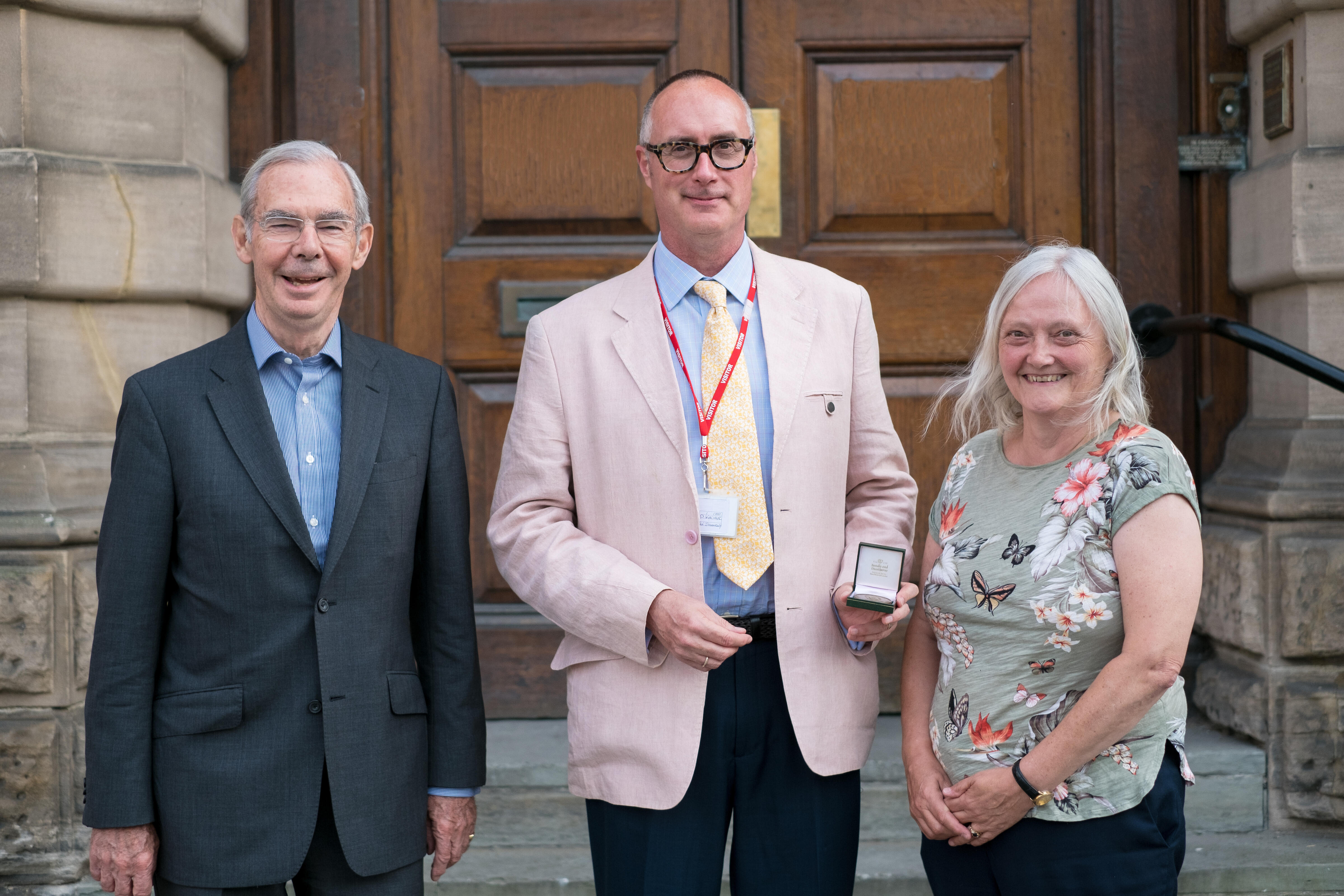 Dr S. Patrick Kachur (centre), Prof Hemingway (right) Mr James Ross (left) Dr S. Patrick Kachur (centre), Prof Hemingway (right) Mr James Ross (left)
