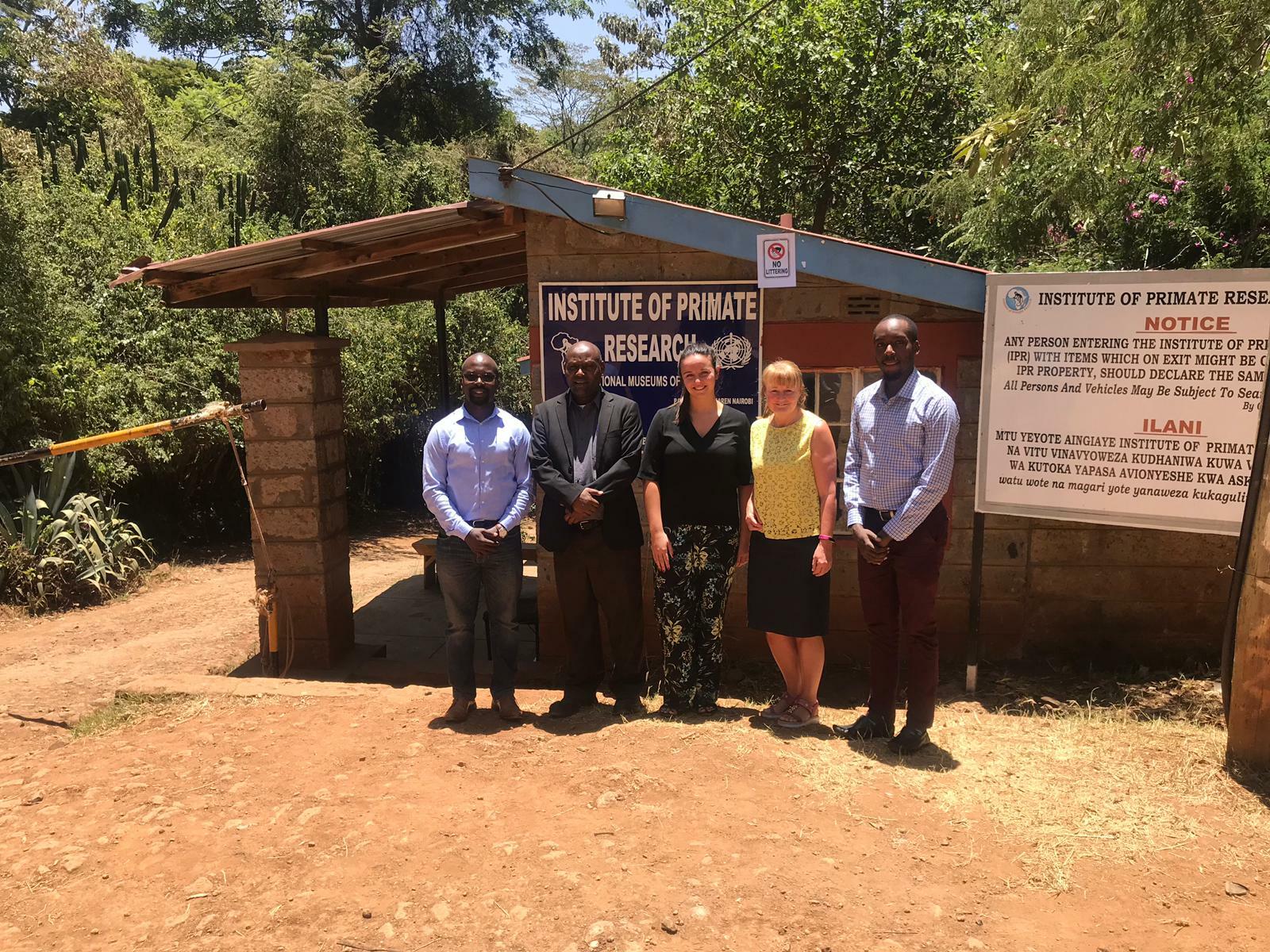 George Omondi and Daudi Sallah (IPR), Lauren Thistlethwaite and Paula McCabe (LSTM) and Collins Waweru (IPR) at IPR offices. George Omondi and Daudi Sallah (IPR), Lauren Thistlethwaite and Paula McCabe (LSTM) and Collins Waweru (IPR) at IPR offices.
