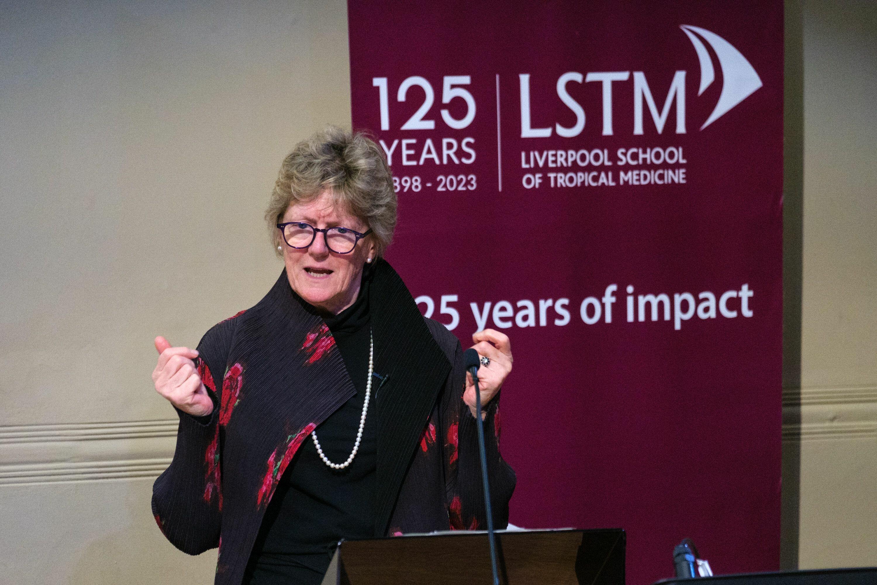 Dame Sally Davies at the Leggate Theatre Dame Sally Davies at the Leggate Theatre