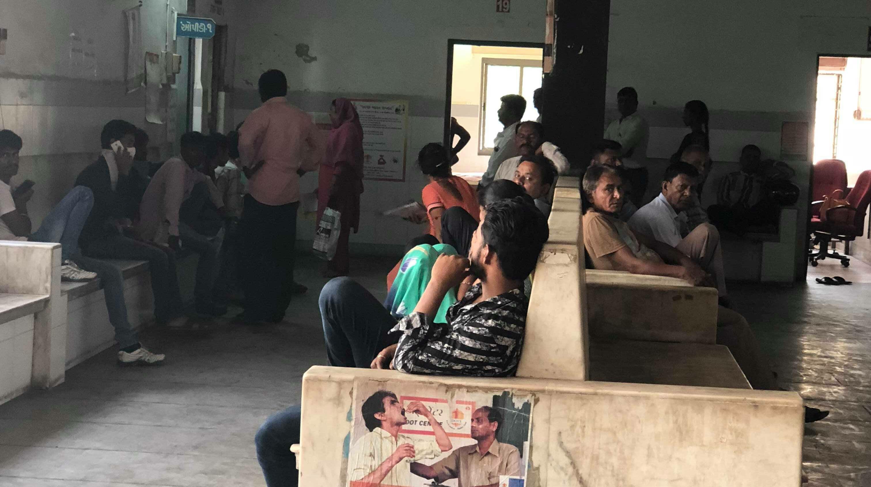 TB waiting room of a hospital in Ahmedabad, India credit Laura Rosu TB waiting room of a hospital in Ahmedabad, India credit Laura Rosu