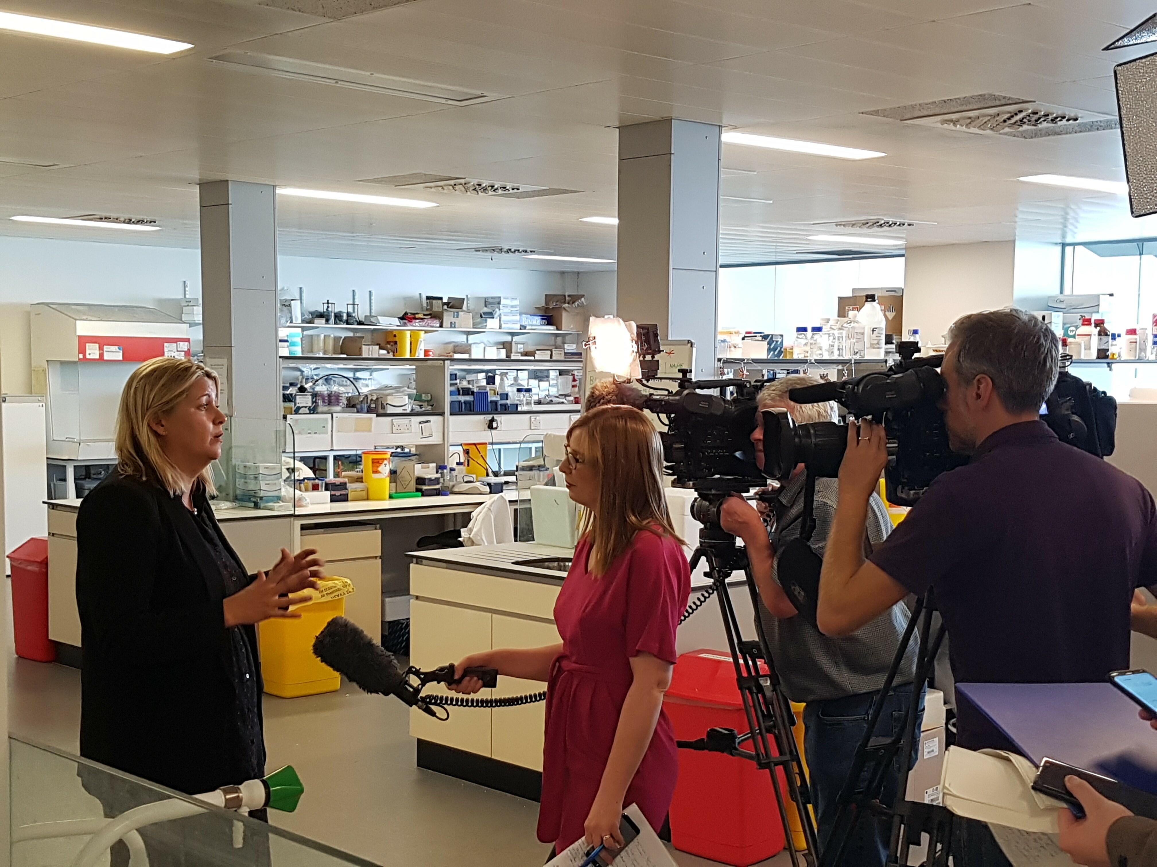 Parliamentary Under Secretary of State, Baroness Sugg, interviewed by media on the ASCEND programme launch Parliamentary Under Secretary of State, Baroness Sugg, interviewed by media on the ASCEND programme launch