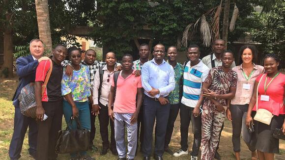 The data collection team and CMNH staff in Lomé, Togo