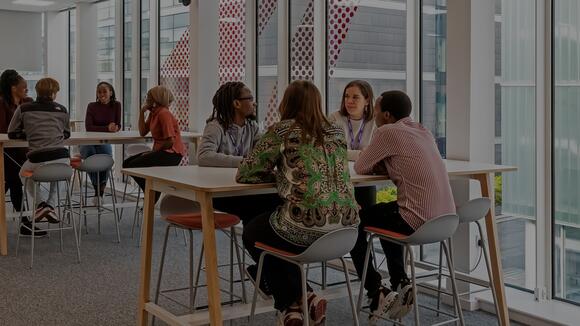 Photograph of students in Pembroke House