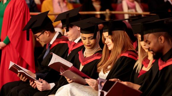 A group of LSTM students at graduation