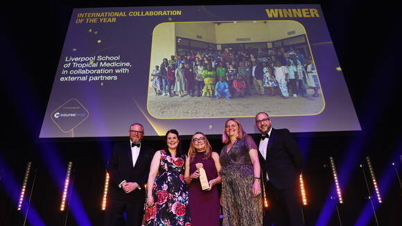 The REDRESS team pick up the International Collaboration of the Year award