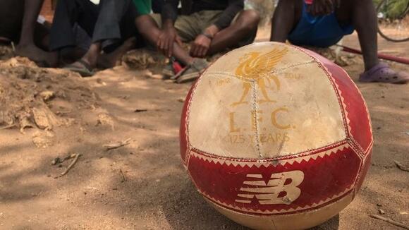 Image of a LFC football used in the project in Africa