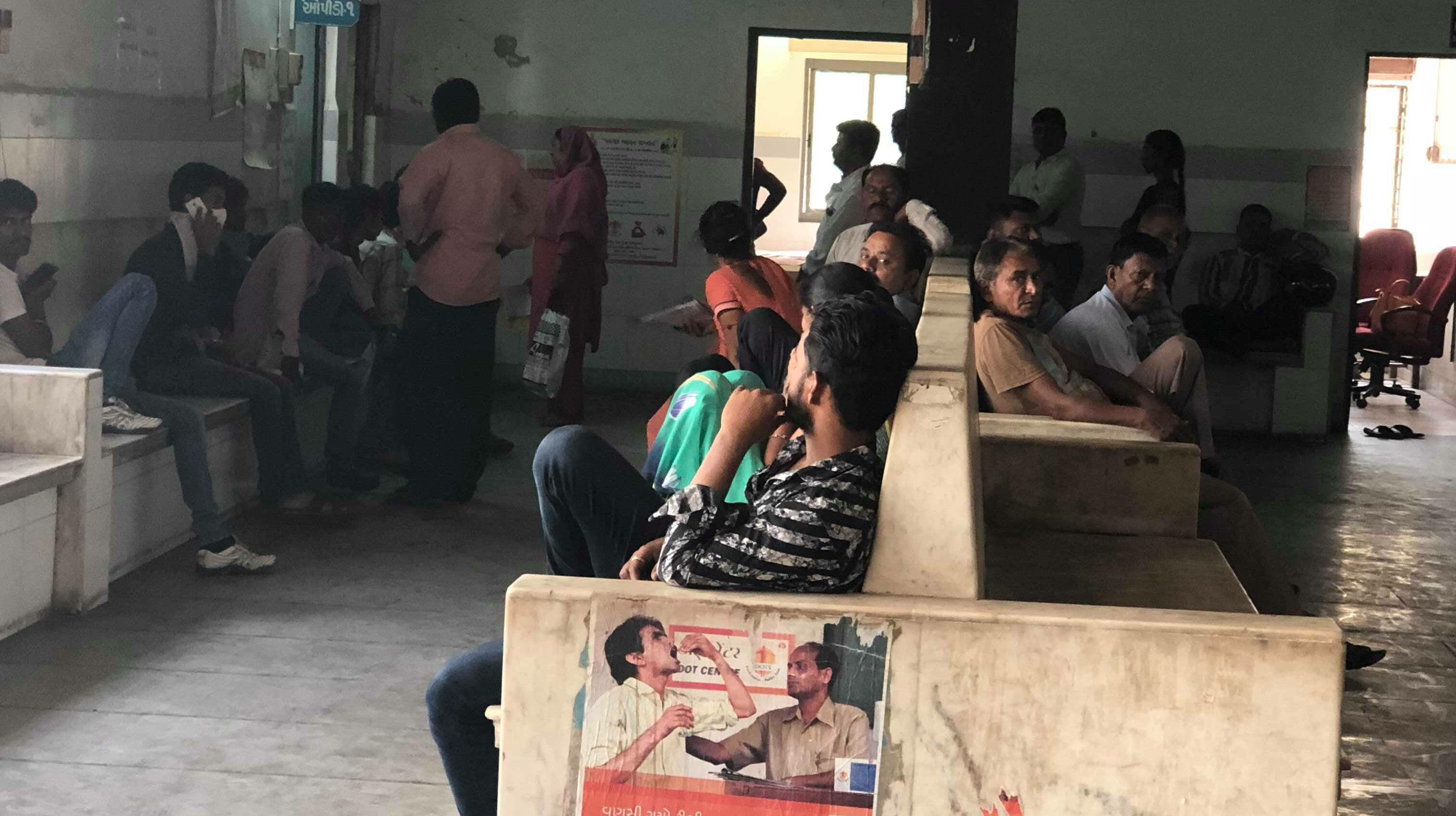 TB waiting room of a hospital in Ahmedabad, India credit Laura Rosu